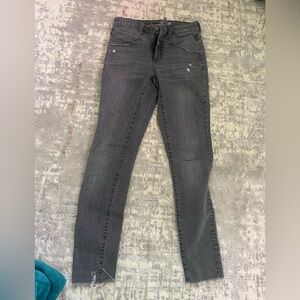 High Rise Skinny Gray Jeans
